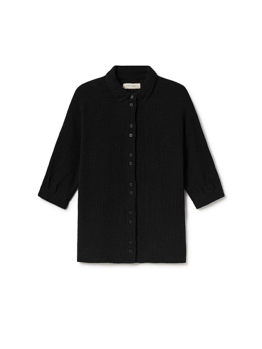 Camisas | TWOTHIRDS Guguan — Negro