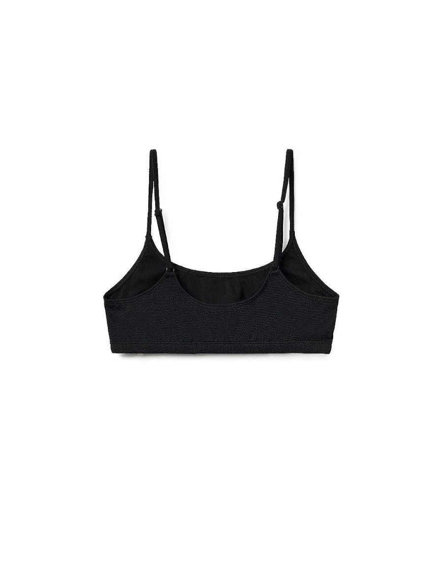 Trajes De Bano | TWOTHIRDS Top Ayu — Negro