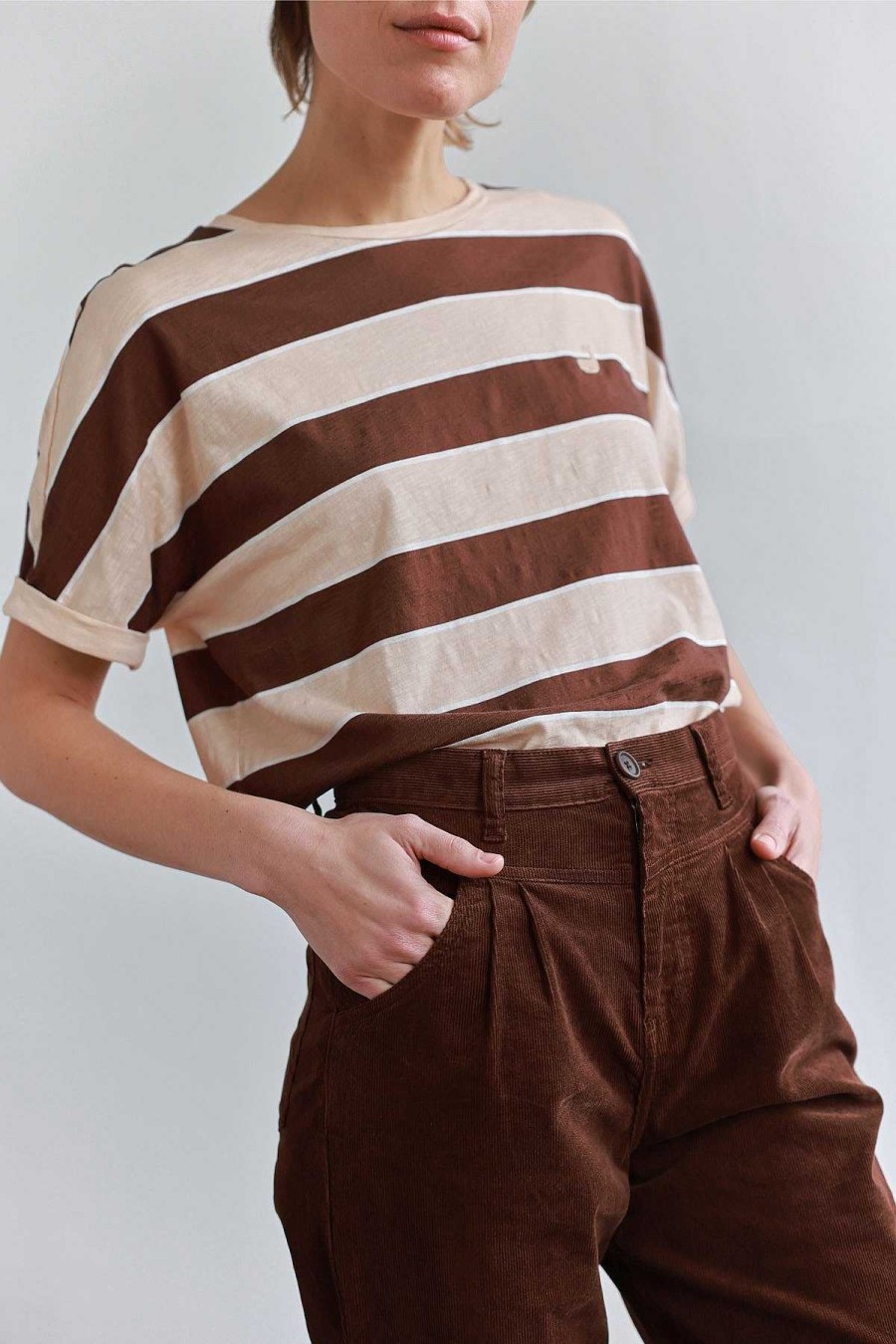 Pantalones | TWOTHIRDS Almourol-Chocolate Caliente