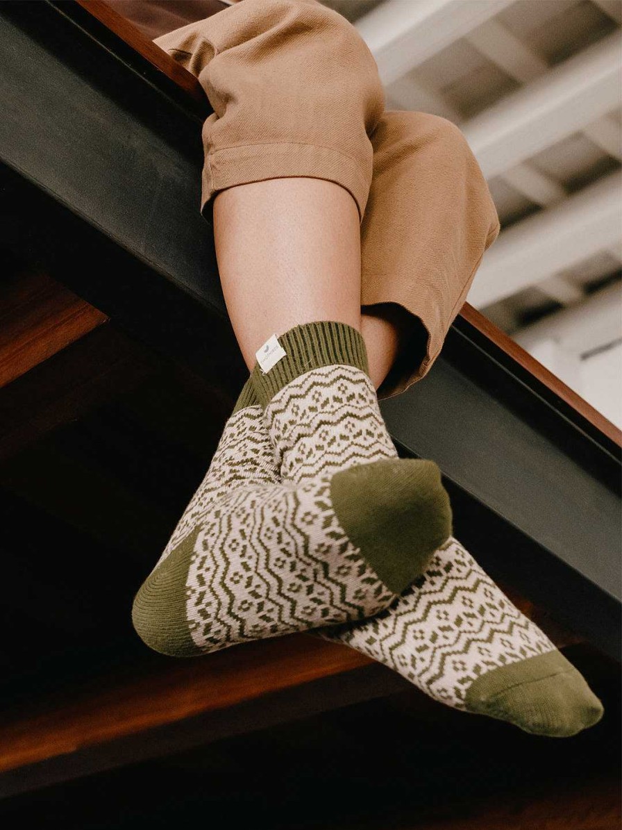 Medias | TWOTHIRDS Kikai — Jacquard Verde